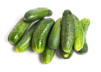 Green cucumbers