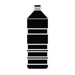 silhouette of bottle vector