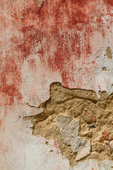 Grunge wall of the old house. Textured background
