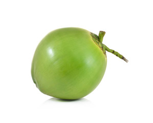 coconut on white background