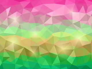 Abstract Geometrical Multicolored Background