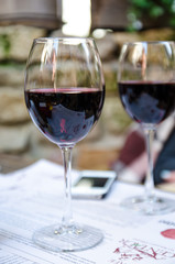 glass of wine