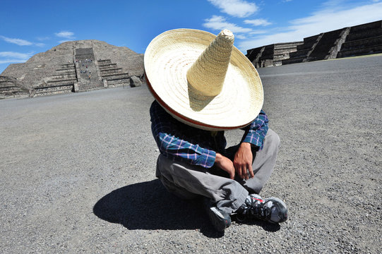 Mexican Man Having A Siesta