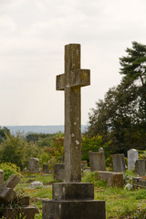 Large gravestone cross