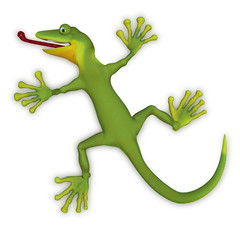 Fototapeta premium Gecko lizard 3d