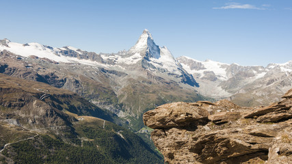 Zermatt, Schweizer Alpen, Aussichtspunkt, Sommer, Berggipfel