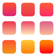 App icons background. Vector templates pack for your design