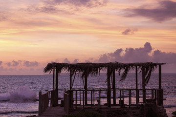 Fototapeta na wymiar Tongan sunset - Eua Island