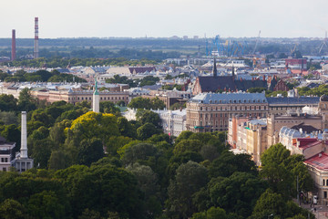 Fototapeta premium Beautiful view of the Riga old town 