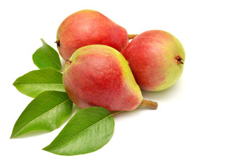 Pears and leaves