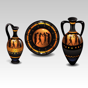 ancient greek tableware