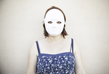Girl with mask