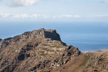 Fototapeta na wymiar mountains of the island Gomera