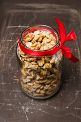 walnuts in the bottle