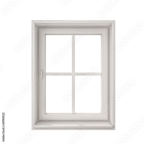 "white window frame isolated on white background" Stock photo and