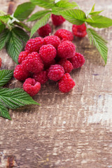 Fresh organic raspberry