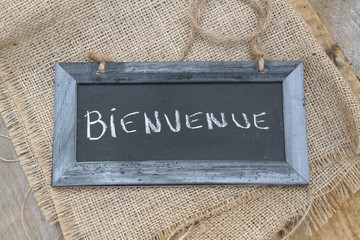 ardoise bienvenue © ALF photo