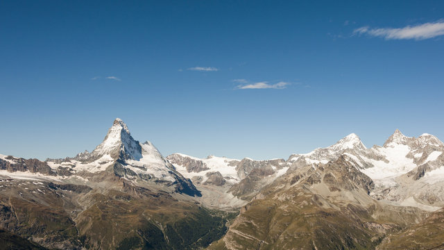 Zermatt, Bergdorf, Schweizer Alpen, Bergkette, Sommer, Schweiz