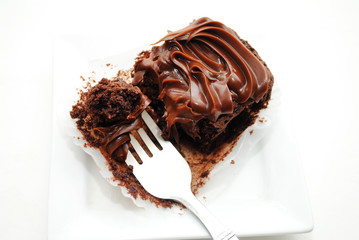 Eating a Chocolate Brownie with a Fork