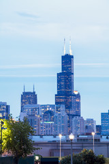 Fototapeta na wymiar Chicago skyline, Illinois, USA