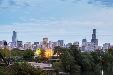 Chicago skyline, Illinois, USA
