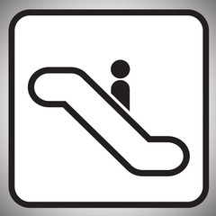 escalator Information signal, vector.