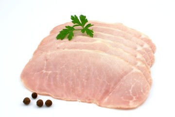 sliced ham