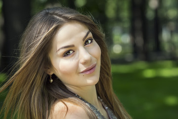 portrait of a girl in the park