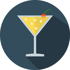 Vector cocktail glass