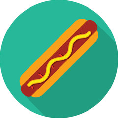 Vector hot dog icon