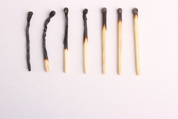 burnt match