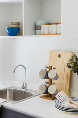 modern white pantry