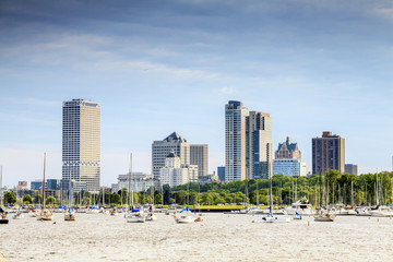 Milwaukee skyline, Wisconsin, USA