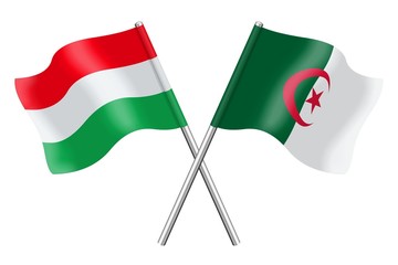 Flags: Hungary and Algeria