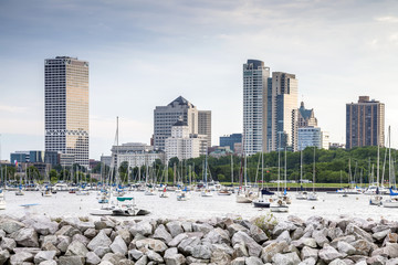 Milwaukee skyline, Wisconsin, USA