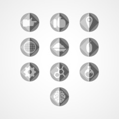 set concept web icon