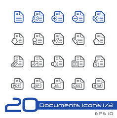 Documents Icons - 1 of 2 -- Line Series