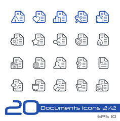 Documents Icons - 2 of 2-- Line Series