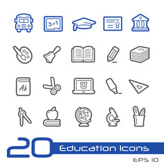 Education Icons -- Line Series