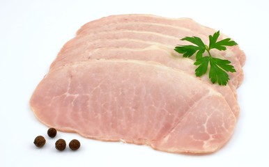 sliced ham