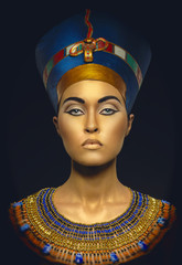 Beauty shot in Egyptian style - obrazy, fototapety, plakaty