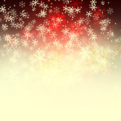 Winter delightful snowfall background