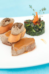 pork with spinach