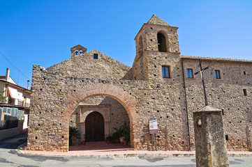 Franciscan monastery. Rocca Imperiale. Calabria. Italy.