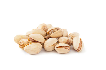 Dried pistachios isolated