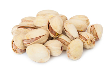 Dried pistachios isolated