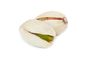 Dried pistachios isolated
