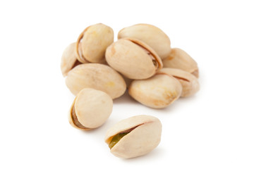 Dried pistachios isolated