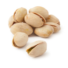 Dried pistachios isolated
