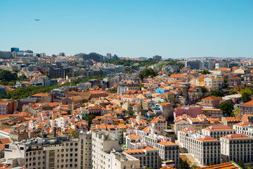 Naklejka na ściany i meble Cityscape in Lisbon, Portugal
